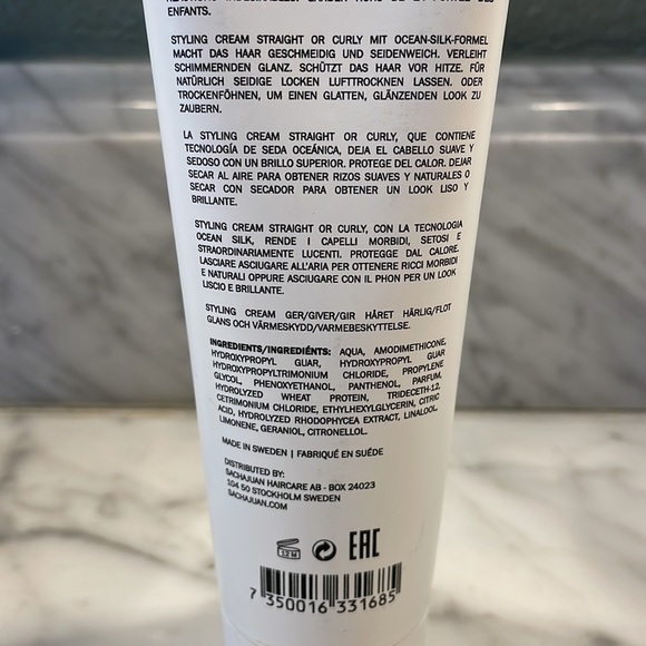 Sachajuan Stockholm Heat Protection Styling Hair Cream Straight Or Curly Hair - Picture 6 of 11